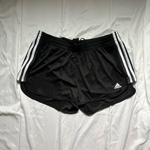 Black and White Adidas Athletic Shorts